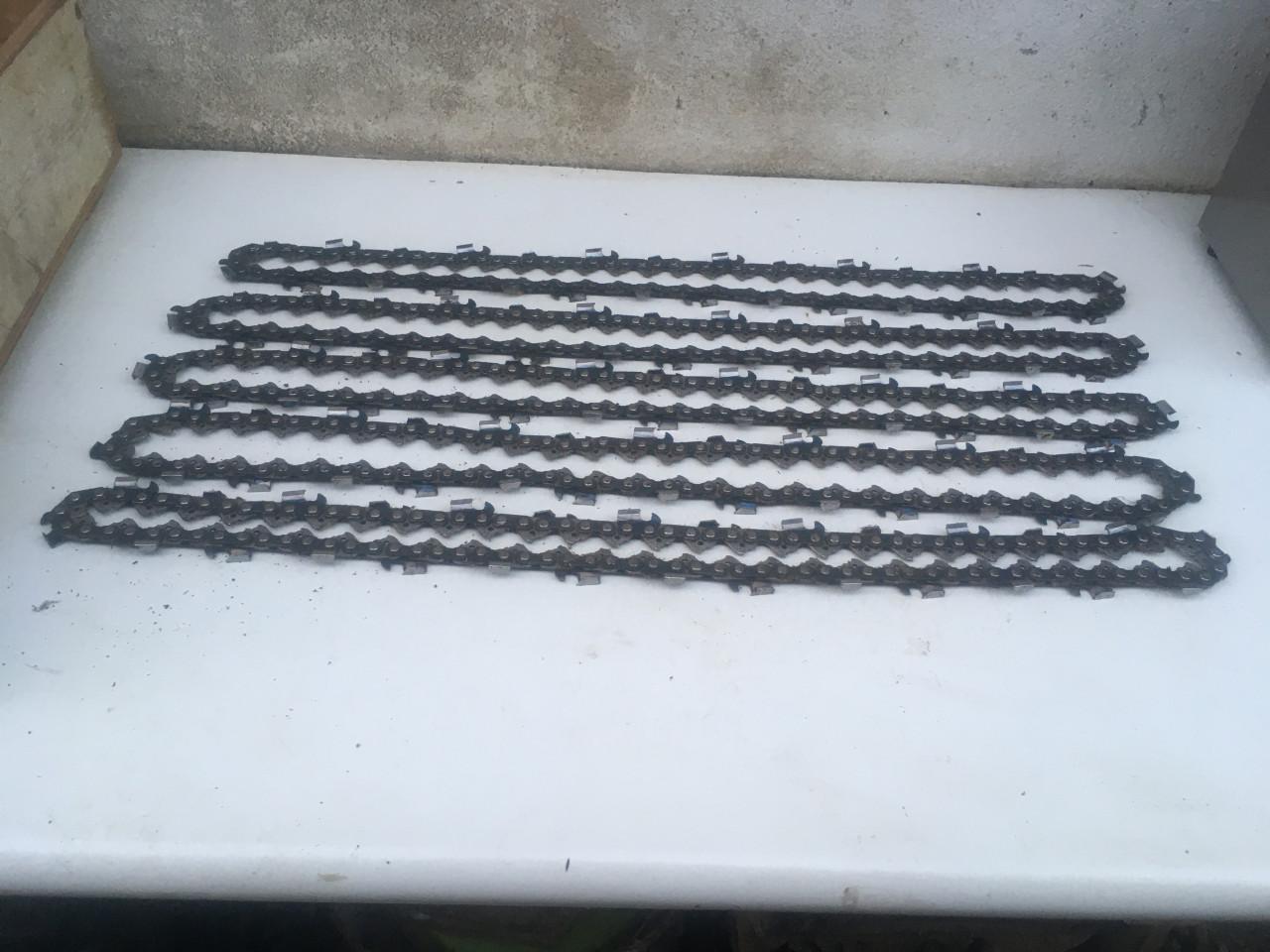 5x zaagketting voor kettingzaag dolmar, husqvarna etc. zo goed als nieuw