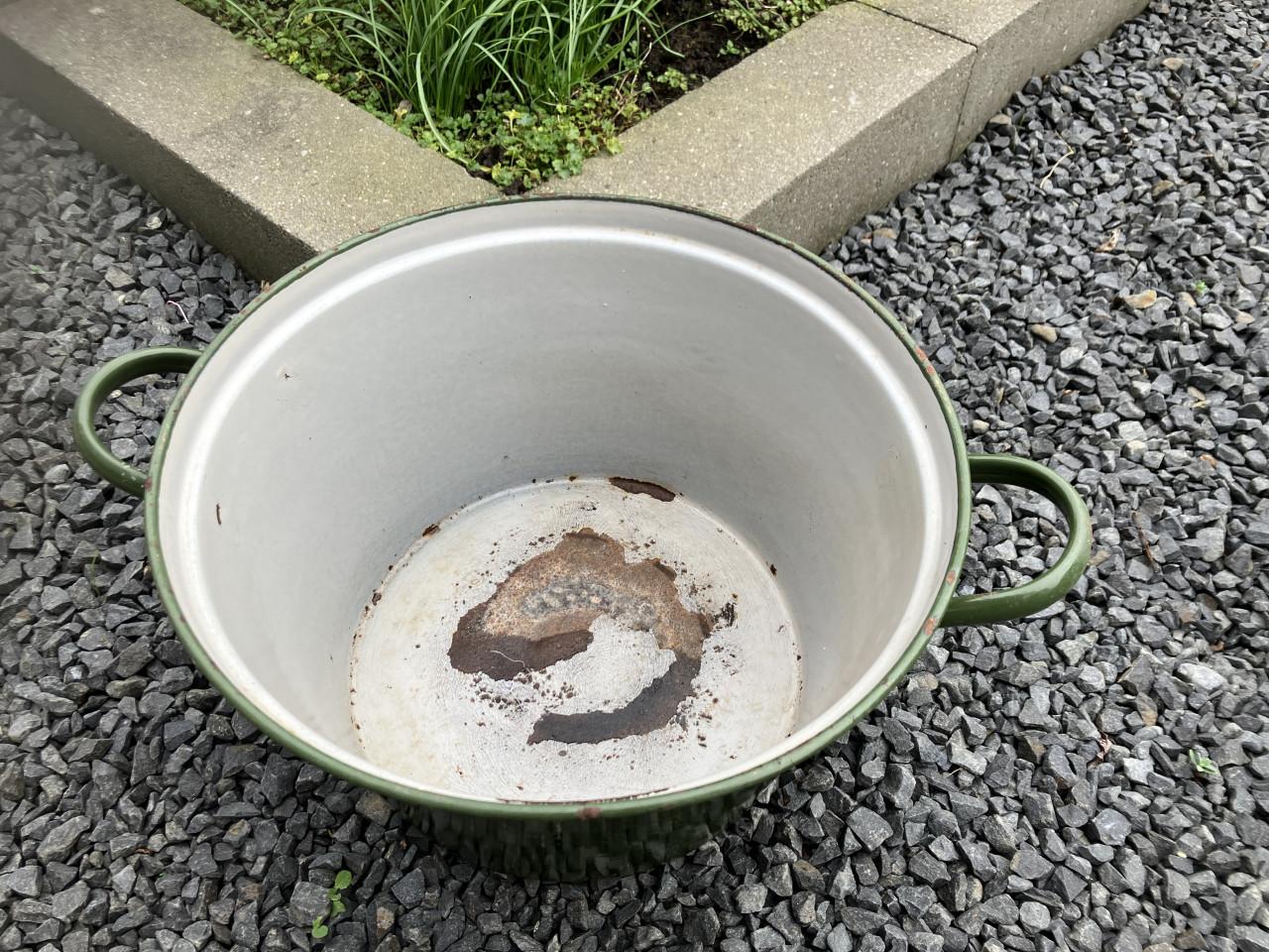 Emaille wasteil / bekken 2st.