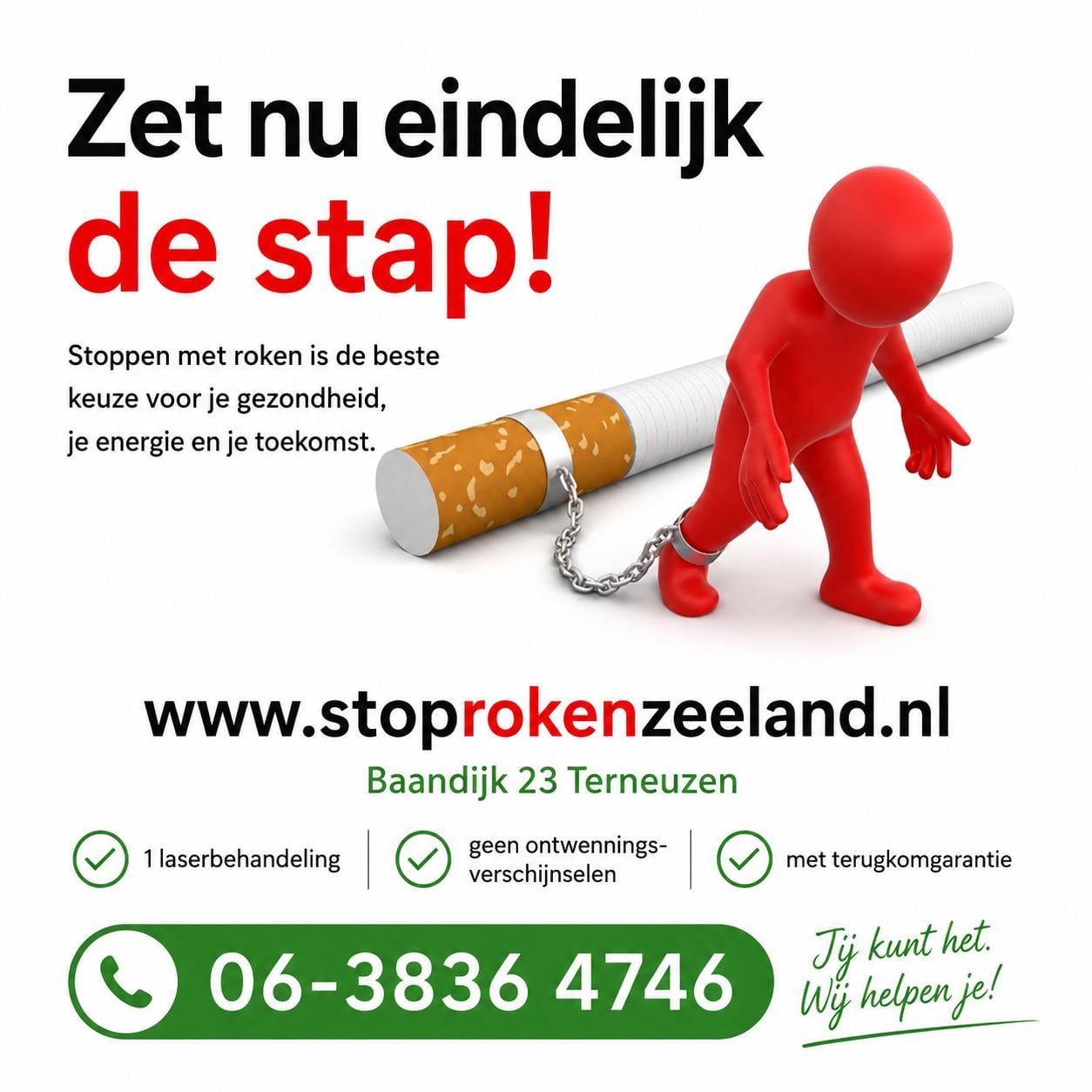Stoppen met roken door laseracupunctuur