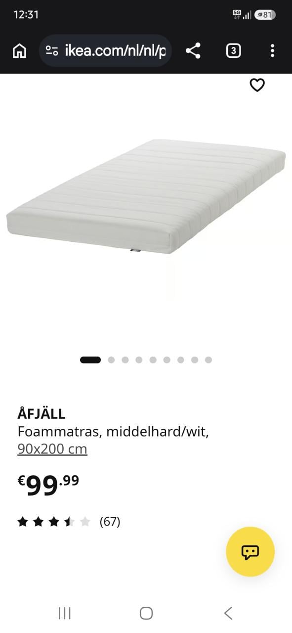 Stapelbed ( nooit GEBRUIKT)