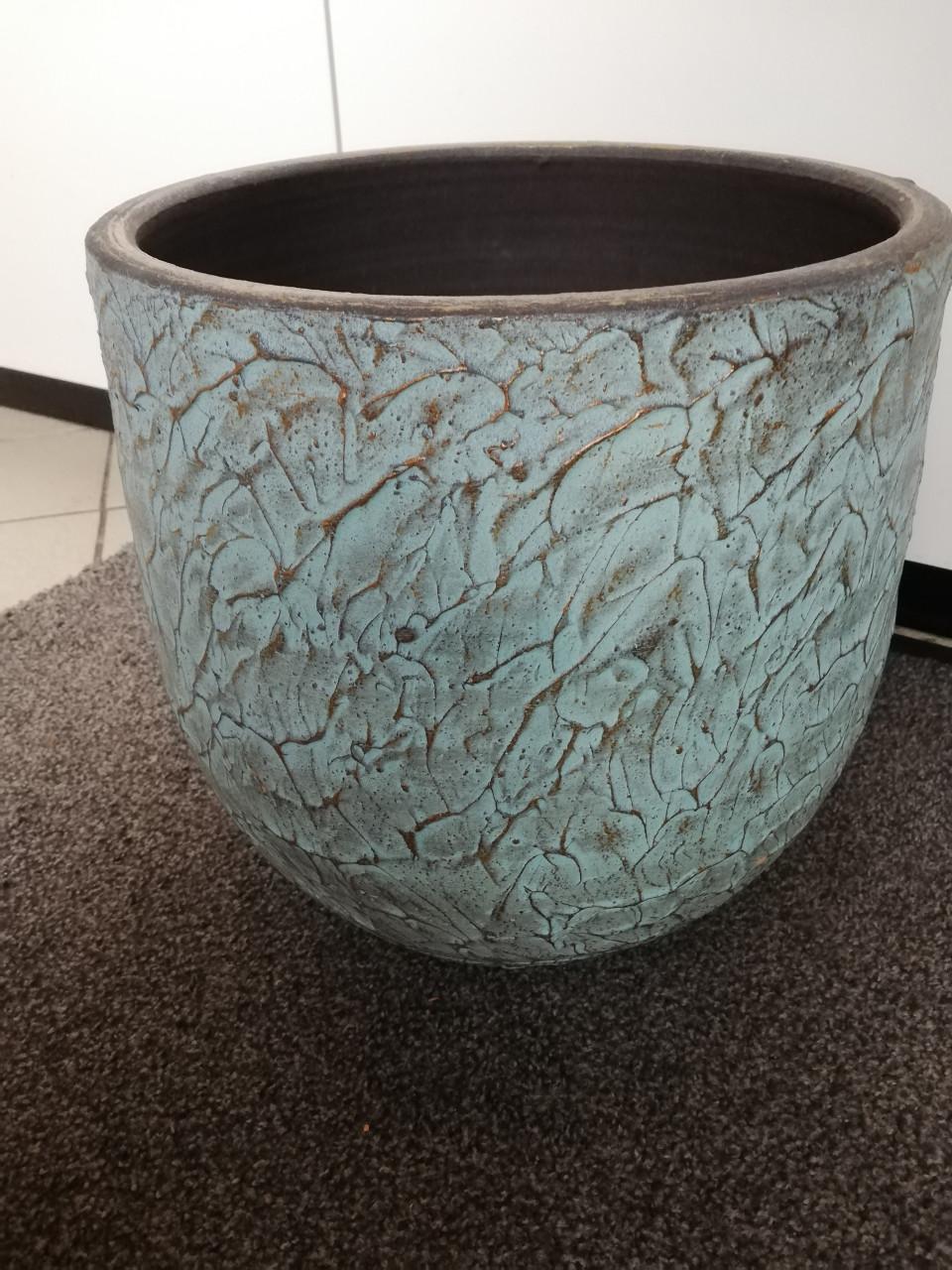 Grote sierpot plantenpot overpot van steen/aardewerk