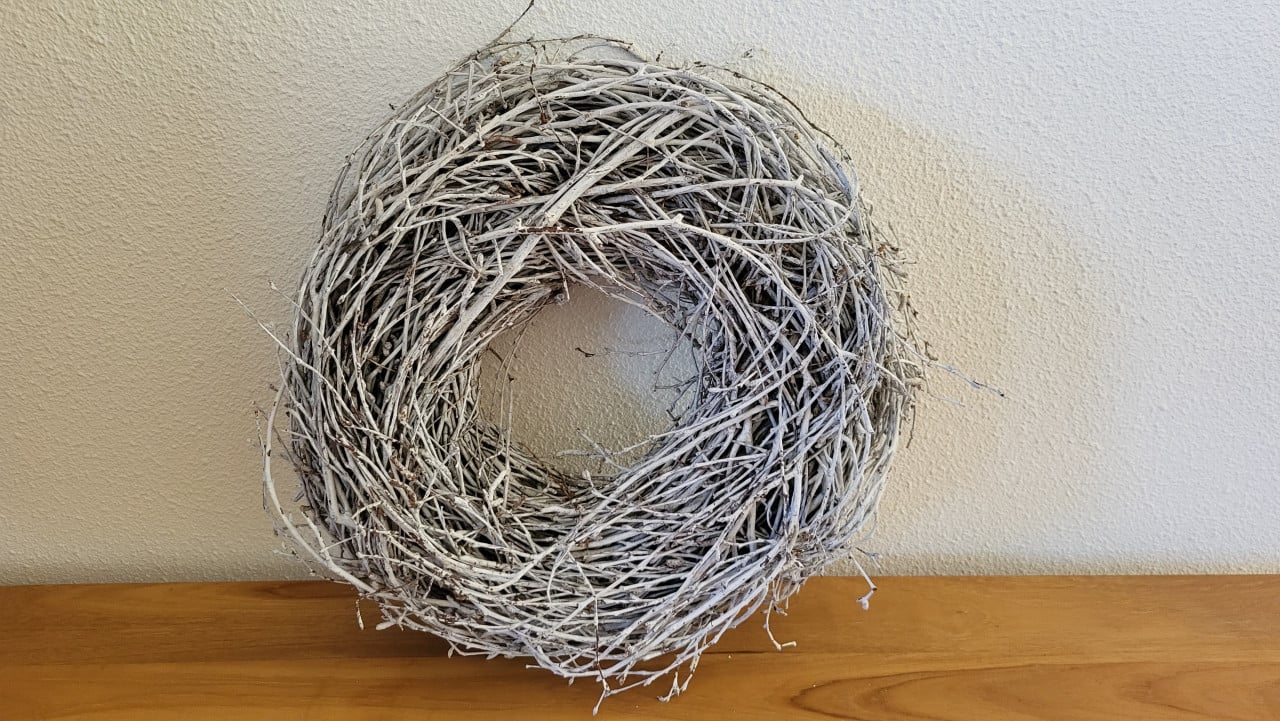 Krans van berkentakjes ca. 35 cm - NIEUW