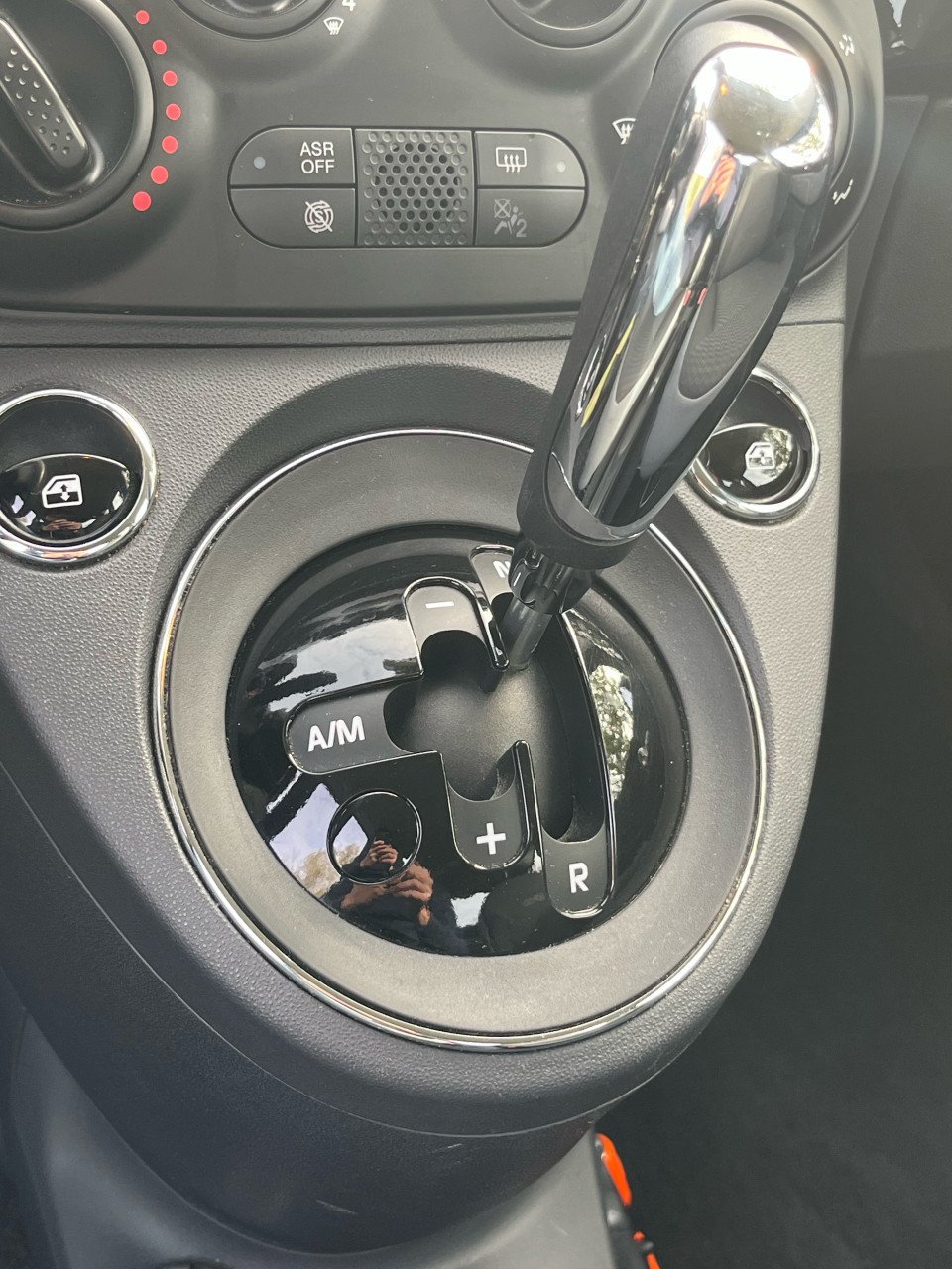 Fiat 500 Twinair Turbo 80pk Dualogic 2015 Zwart