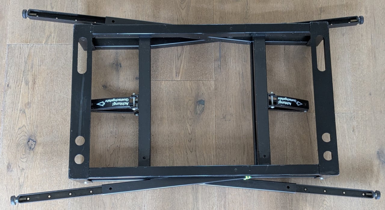 Keyboardrek, verstelbaar in hoogte/breedte (metalen stand)