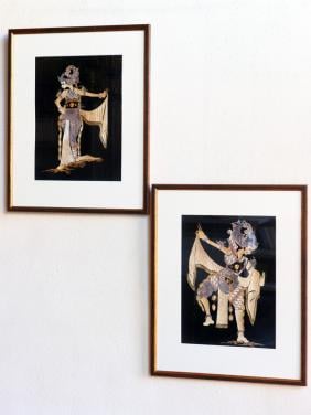 Indonesische Lontar / Pandan collagekunst