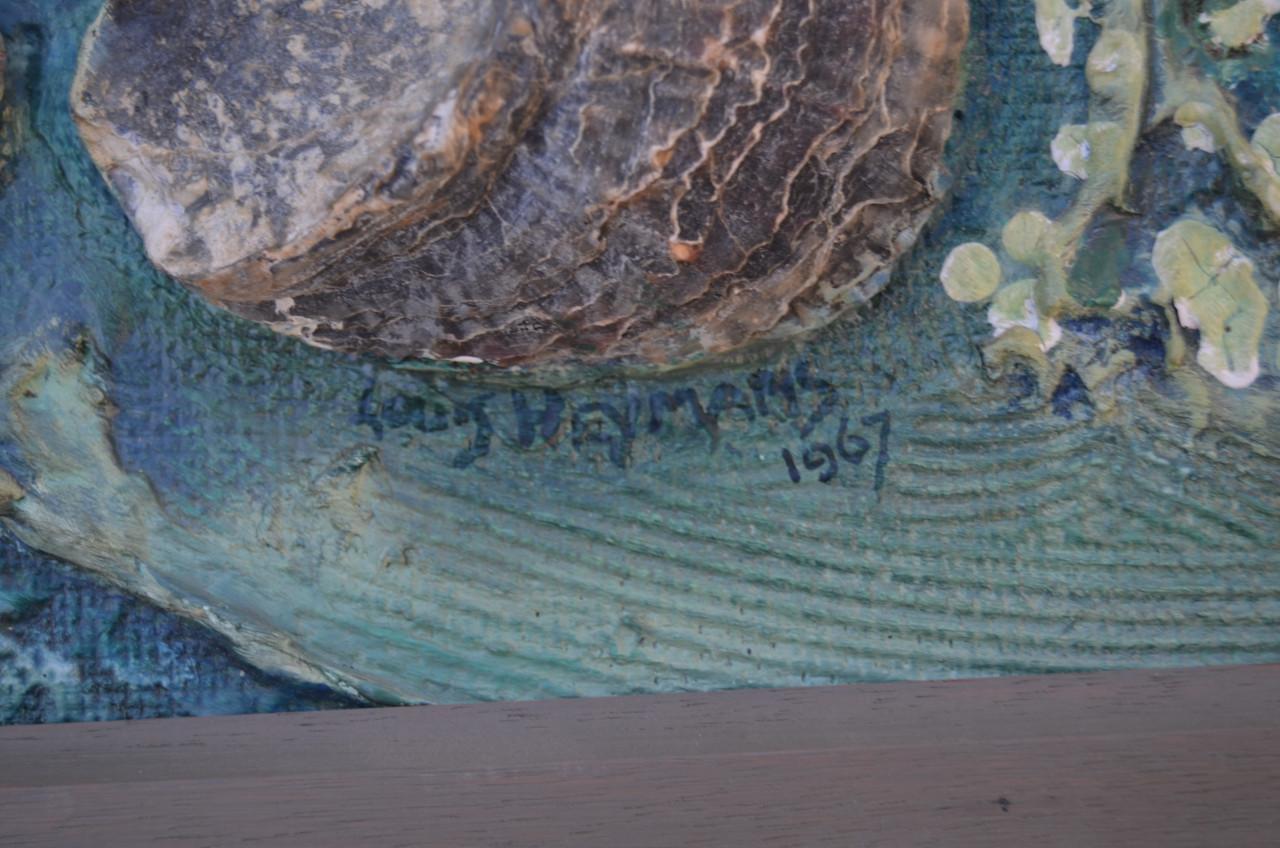 Bijzonder werk Louis Heymans 'Strand' gesig. en gedat. '67