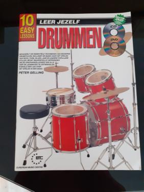 LEER je zelf DRUMMEN boek inkl. 2 dvd s