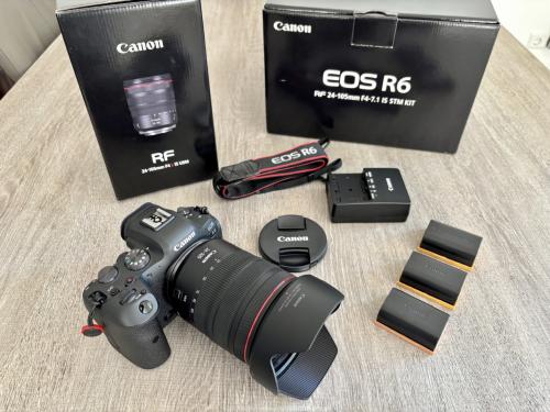Canon R6 met RF 24-105mm F4 — absolute nieuwstaat