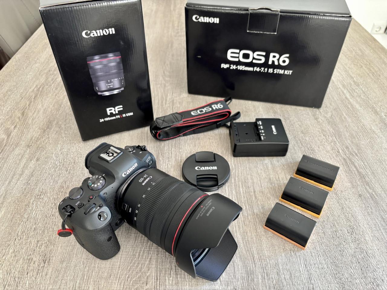 Canon R6 met RF 24-105mm F4 — absolute nieuwstaat