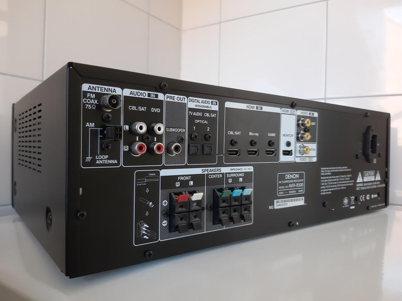Denon AVR-X500 - AV Surround Receiver