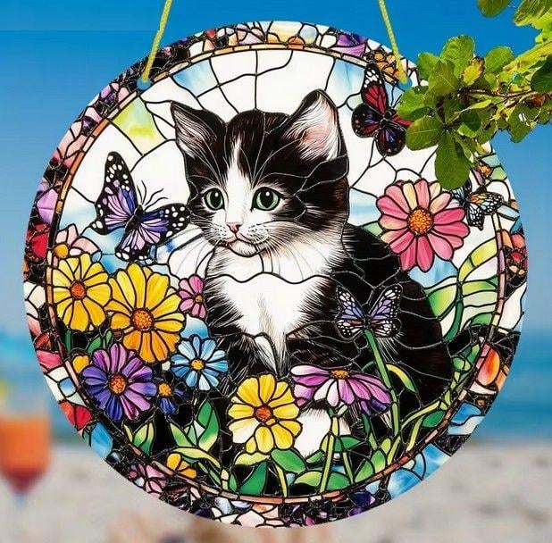 Raamhanger kitten ( extra kleurrijk )