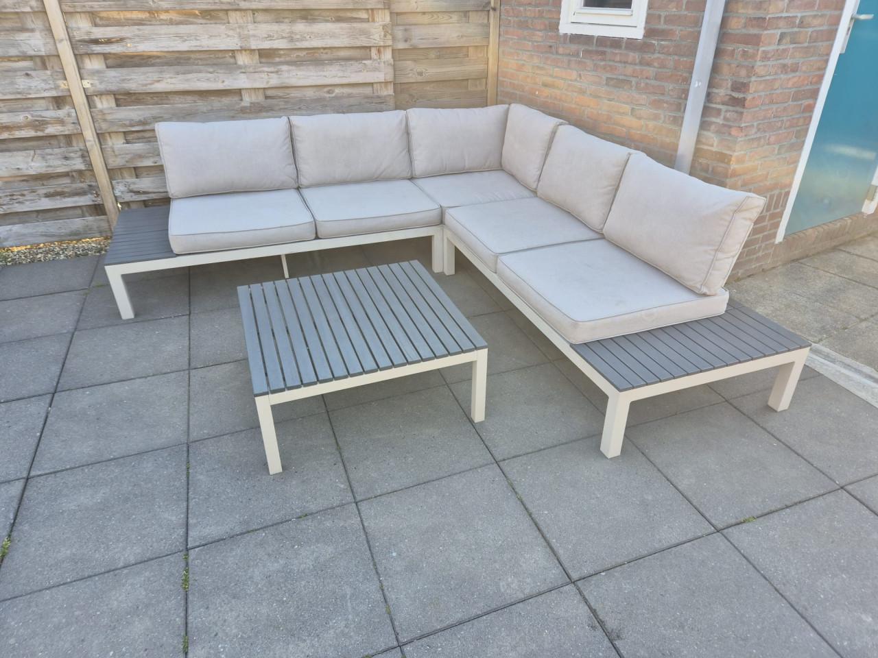 Aluminium Loungeset (Bezorging mogelijk)
