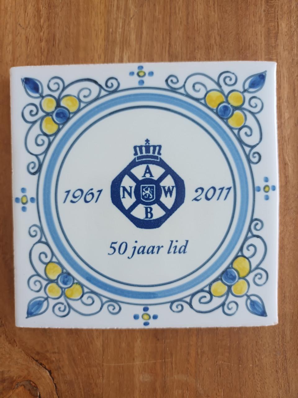 Tegeltje-Makkum ANWB 50 jaar lid 1961-2011