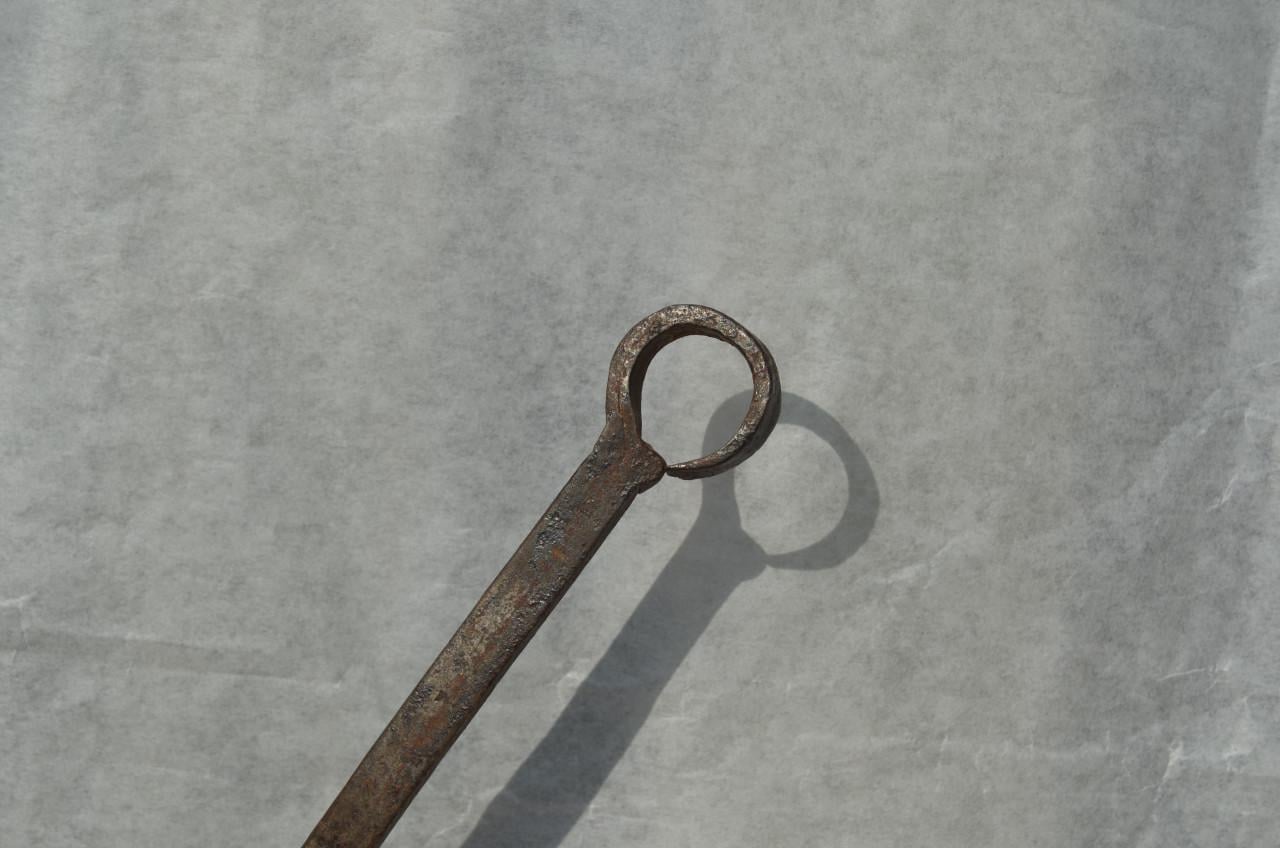 2 Smeedijzeren scheppen 19e eeuw Vuurschep Schuimspaan