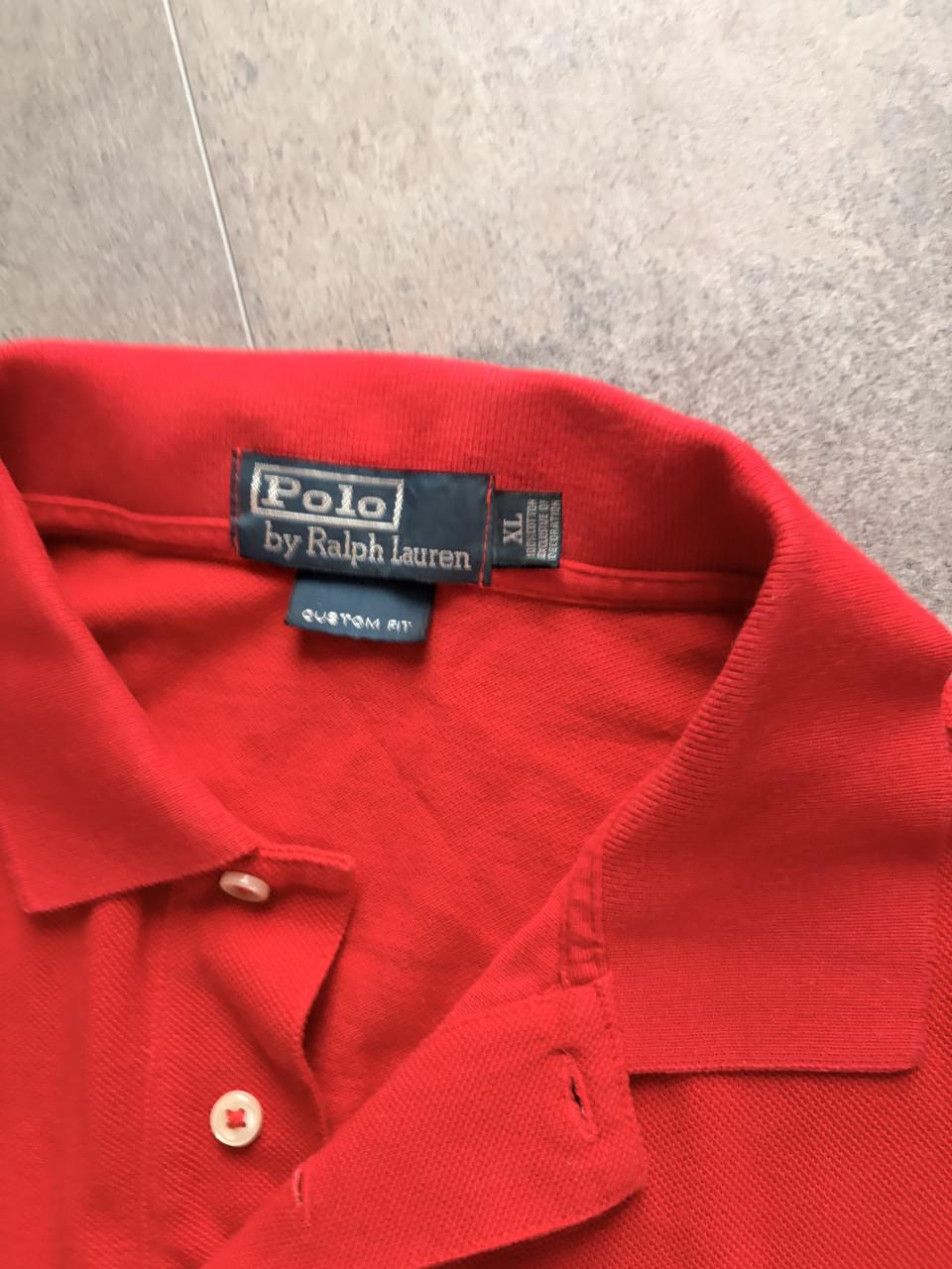 Ralph Lauren Polo Rood Heren XL – Custom Fit