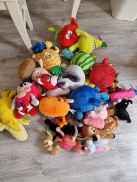Zak vol knuffels
