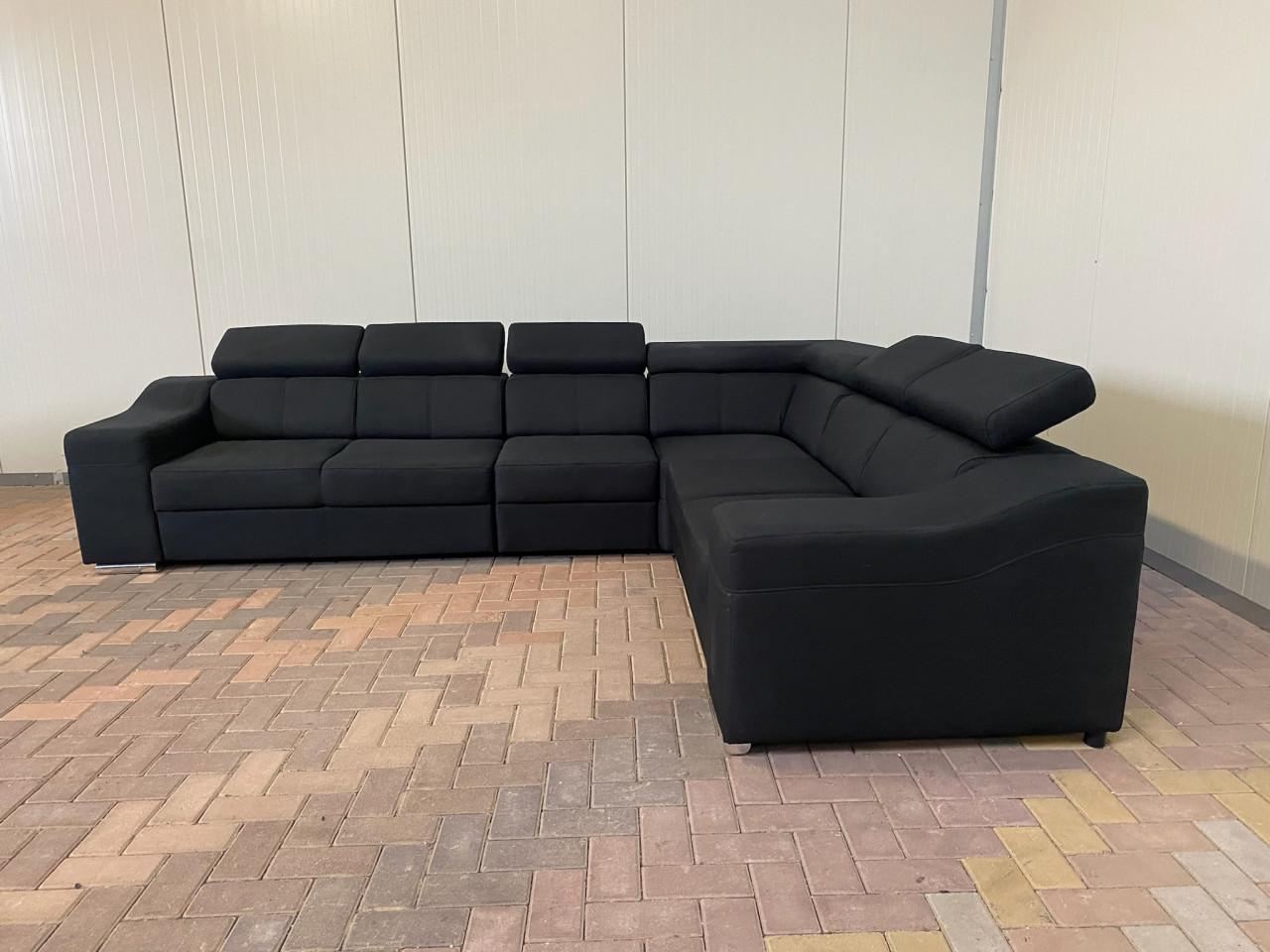 GRATIS LEVERING HEEL NEDERLAND Moderne Zwarte Stoffen Hoekbank