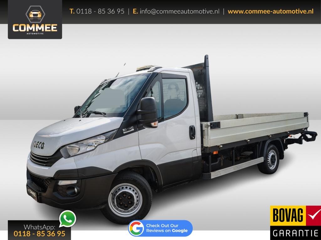 Iveco Daily 35s14 2.3 375 a8 aut open laadbak 410cm i trekhaak i standkache