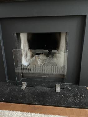 Open haard vuurrooster met aslade