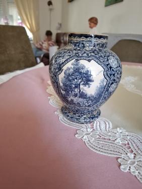 Delfs blauwe kast stel zeer oud