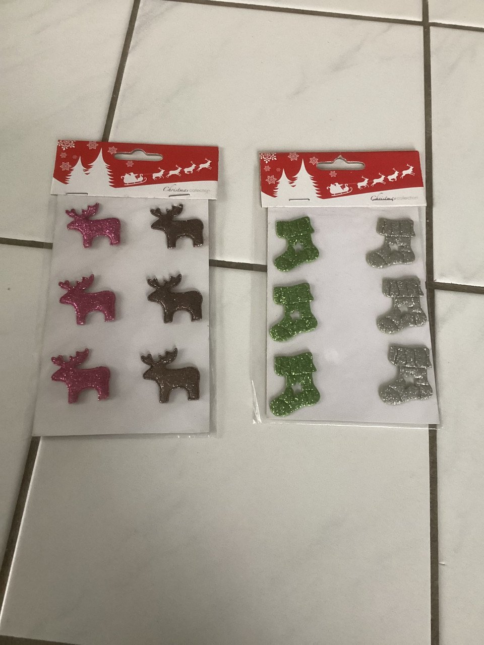 Diverse kerst stickers etcetera