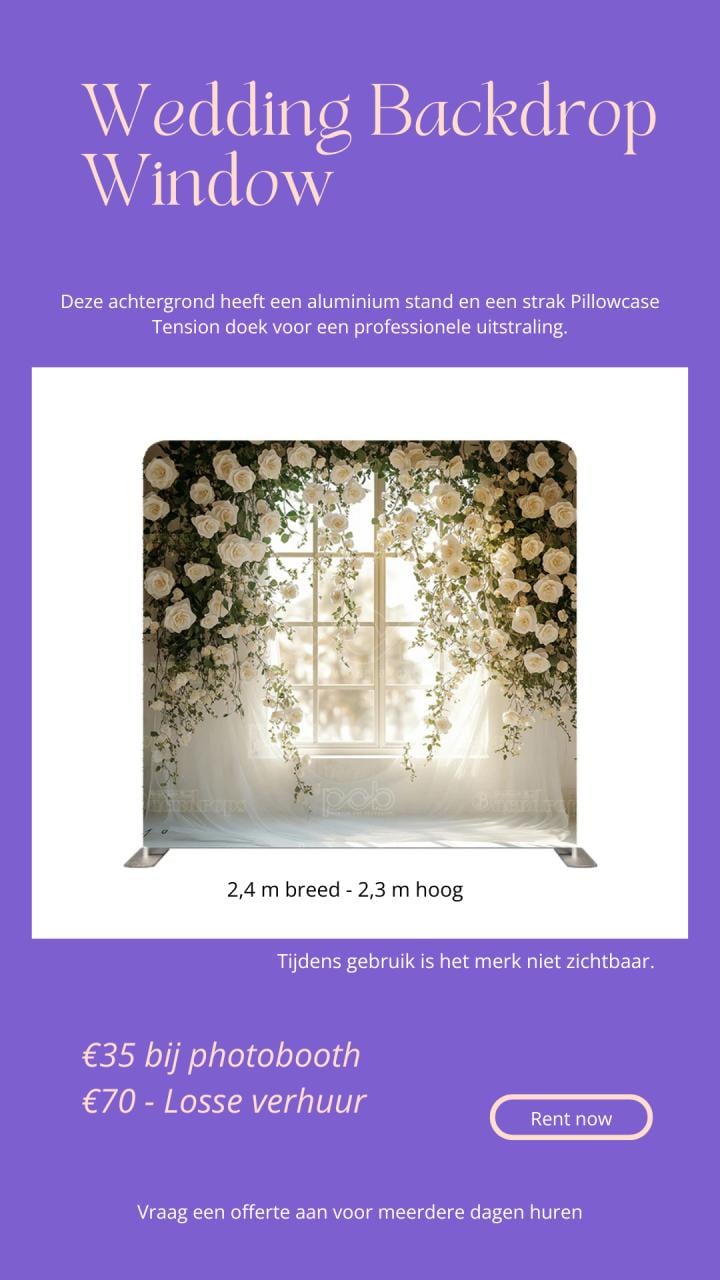 Foto achtergrond/backdrop huren