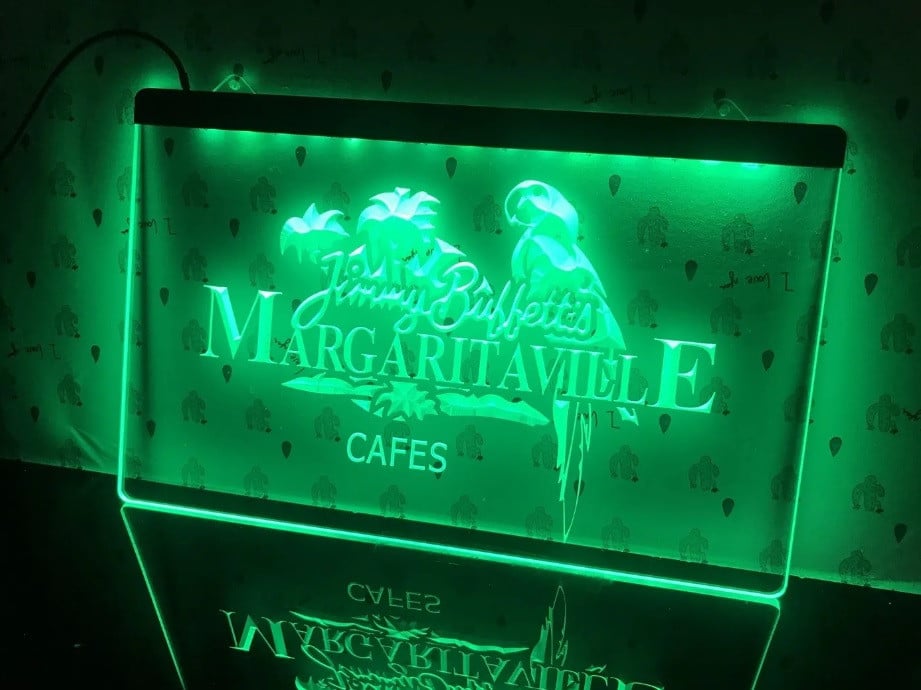 Margaritaville LED bord Jimmy Buffett, nieuw, multicolour