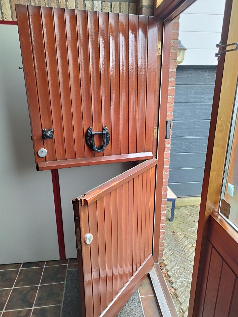 Merbau deelbare voordeur