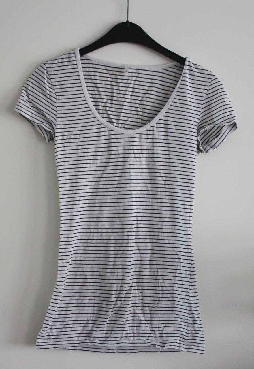 Zwart wit gestreept shirt maat s