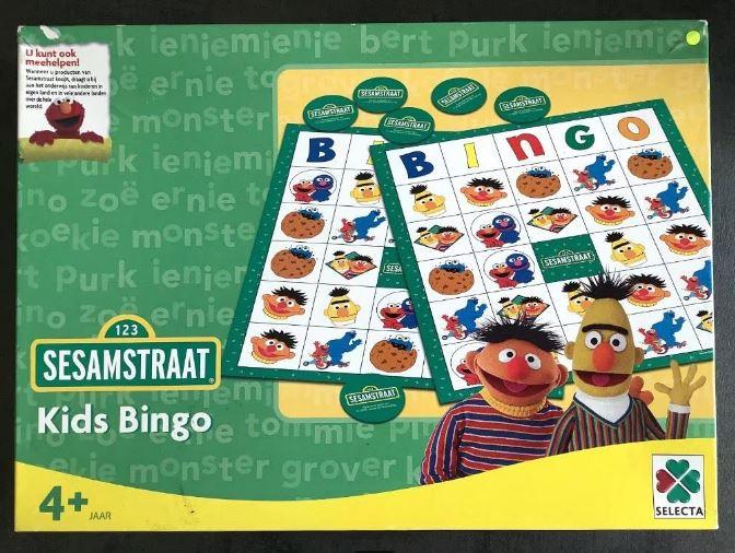 Sesamstraat bingo, voor kinderen vanaf 3 à 4 jaar
