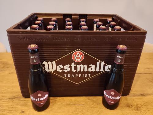 Krat Westmalle Dubbel trappist speciaalbier