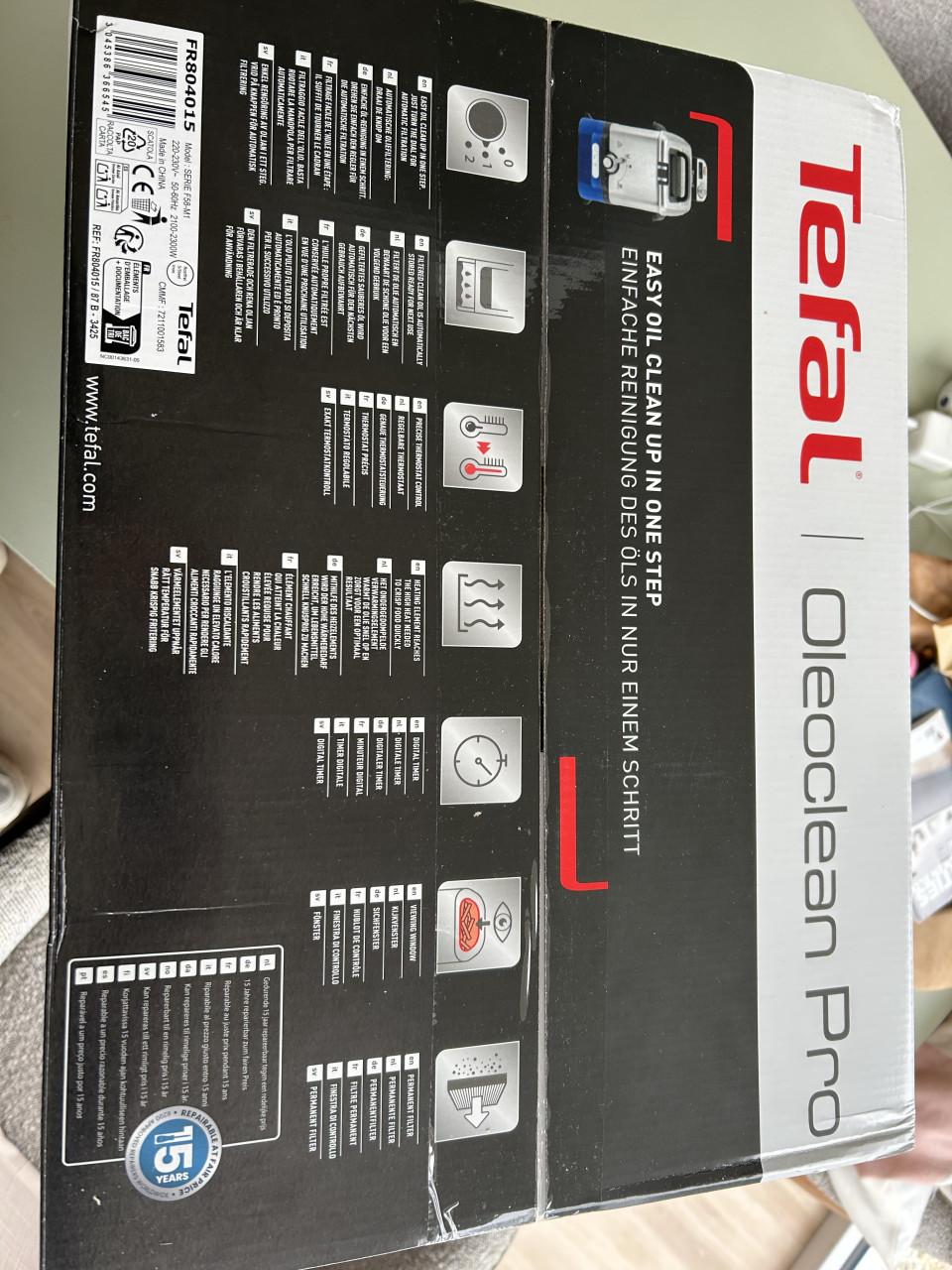 Tefal friteuse nieuw in doos