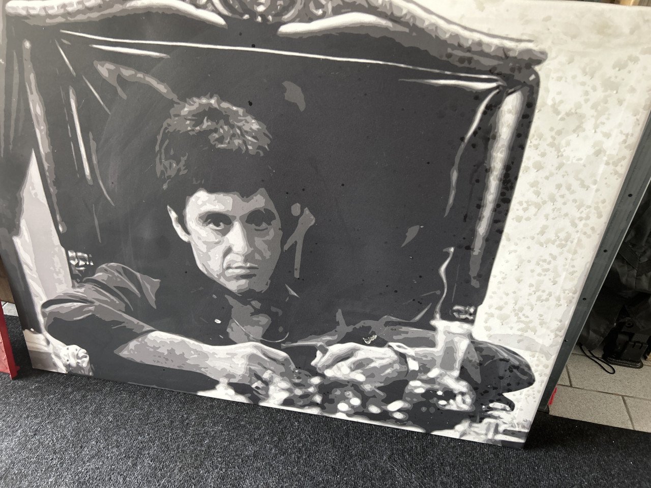 Decoratieve lijst met Al Pacino als Godfather