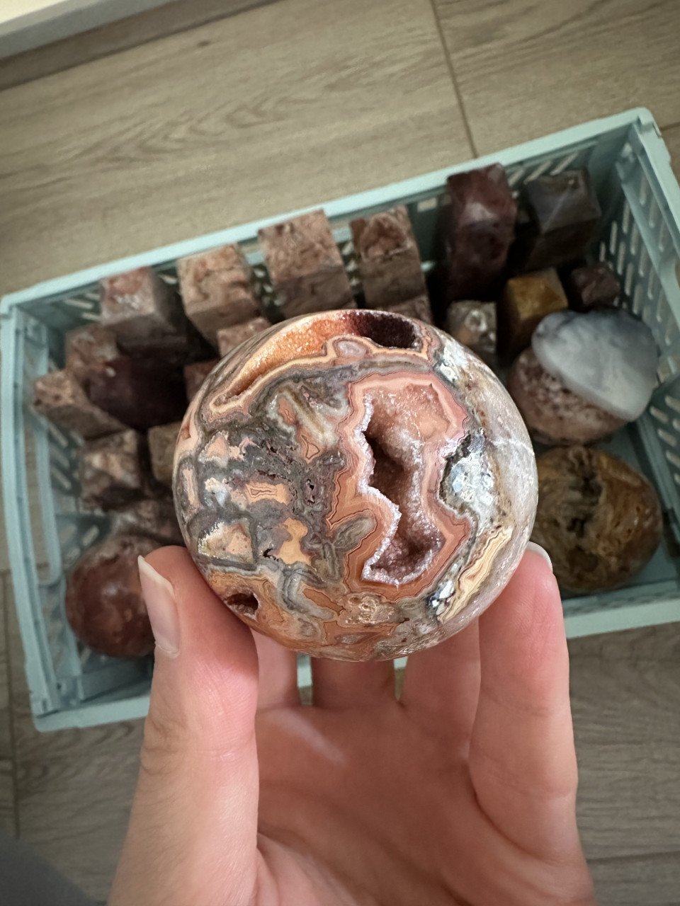 Kristallen - torens en bollen - Mexicaanse Crazy Lance Agaat