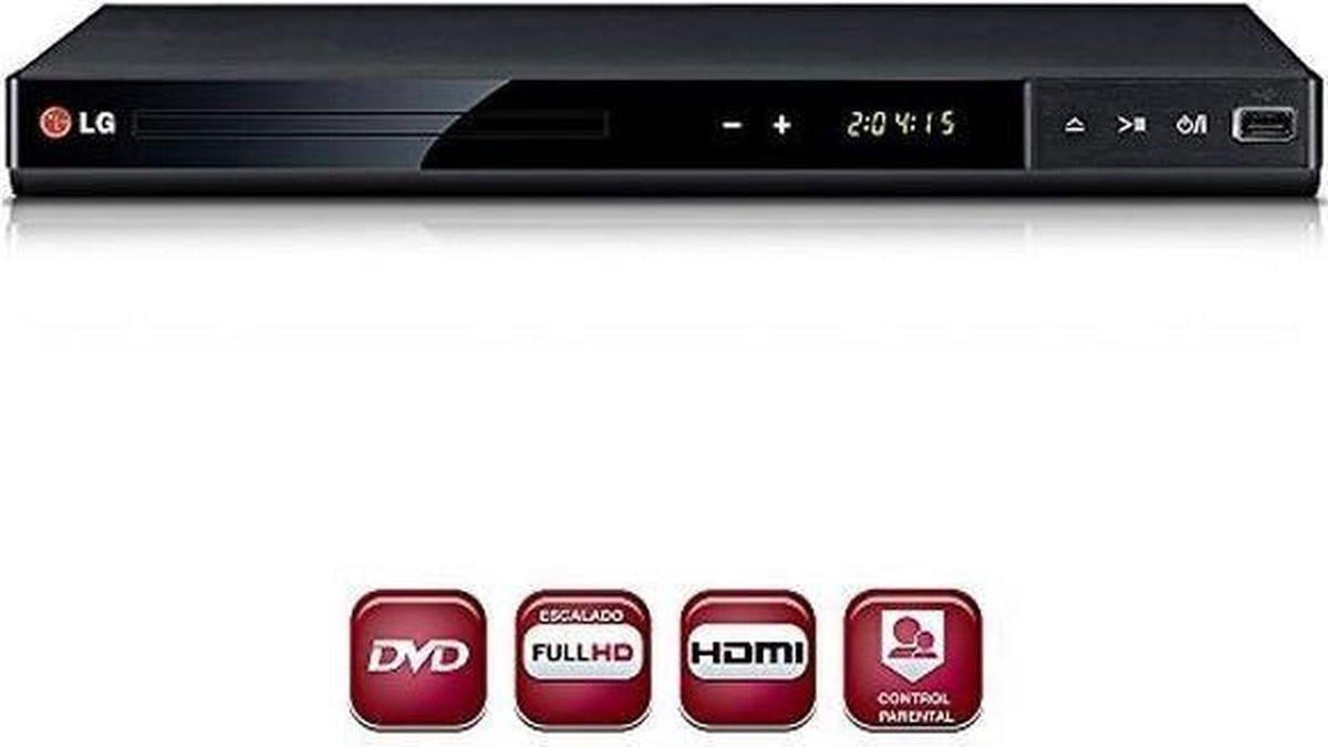 LG DP542H DVD-speler (1080p upscaling, HDMI) zwart