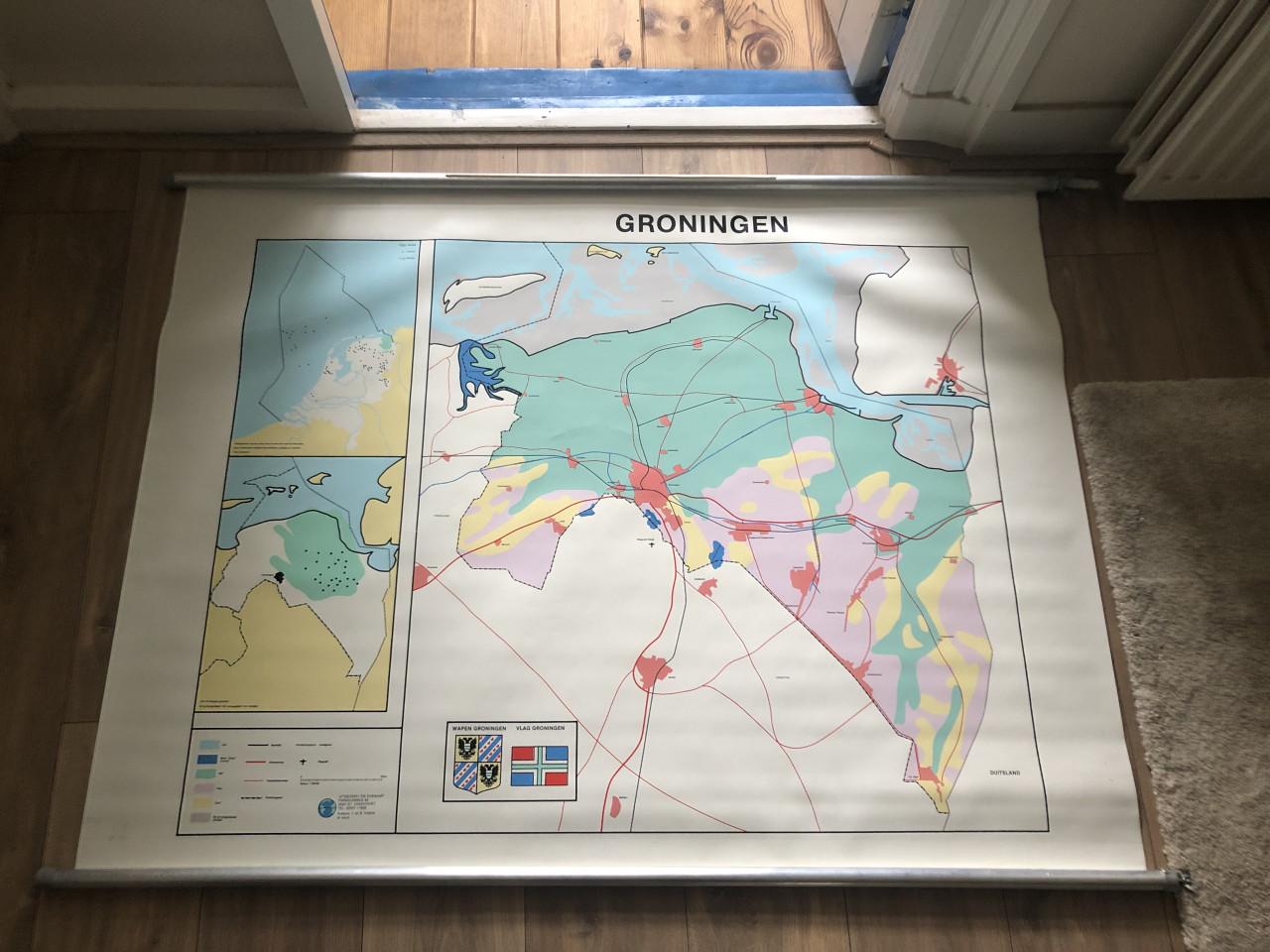 Wandkaart verschillende provincies