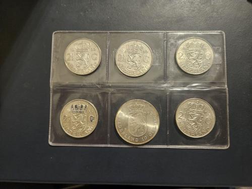 Zilveren rijksdaalders en zilveren tientje