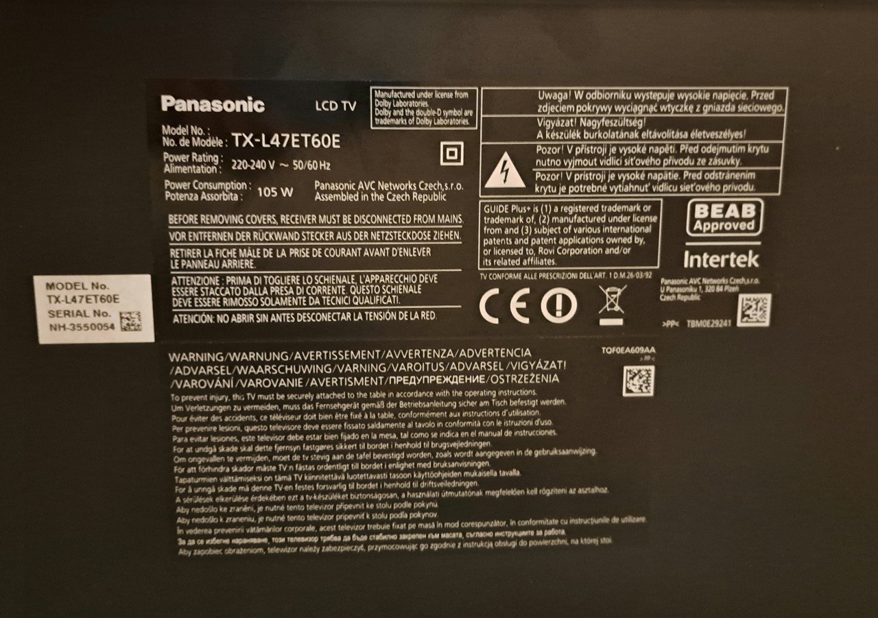 Panasonic 3D Tv