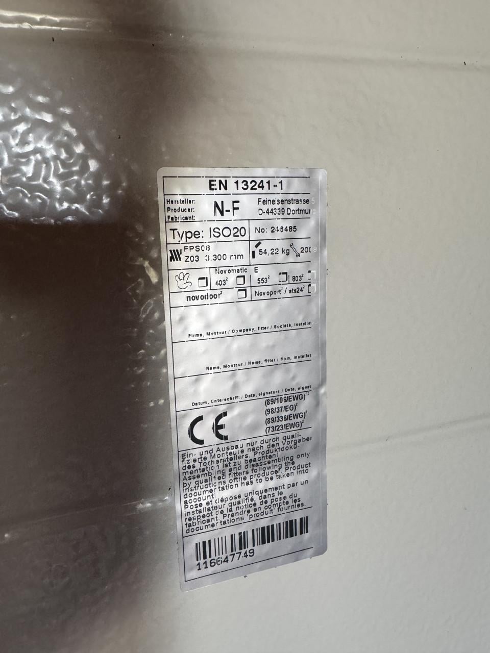 Elektronische garagedeur