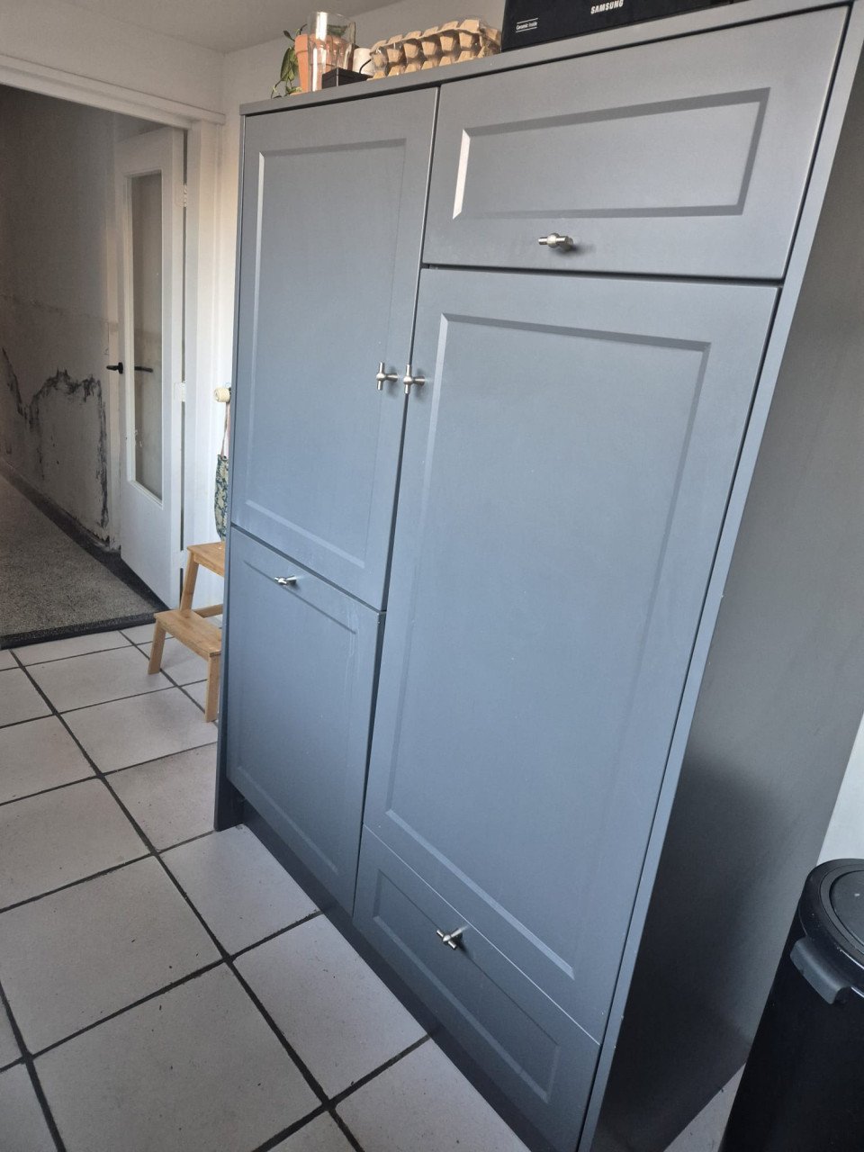 Landelijke grijze Bruynzeel keuken