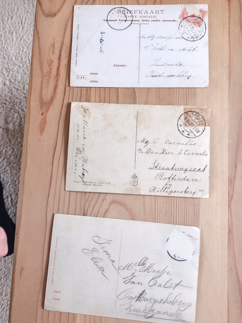 12 oude prentbriefkaarten