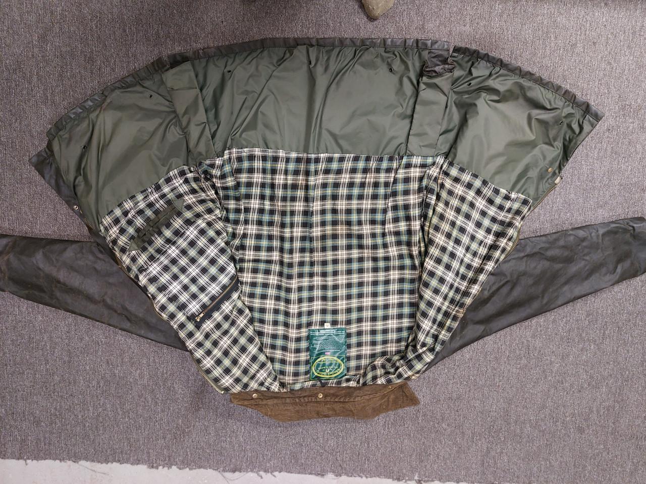 Groene wax jas, Sherlock Holmes, maat XL