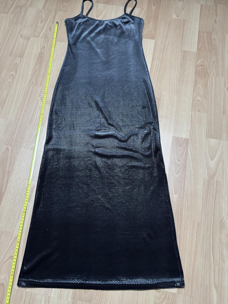 Partydress feestjurk zwart  veel stretch maat 36/38