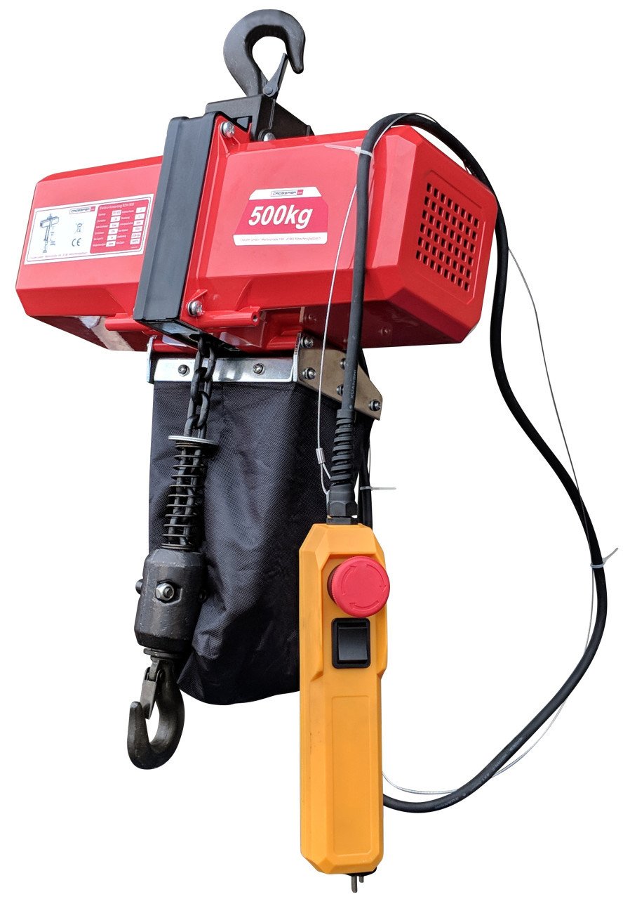 Elektrische kettingtakel, hijstakel, bouwtakel, lier 150kg - 500kg