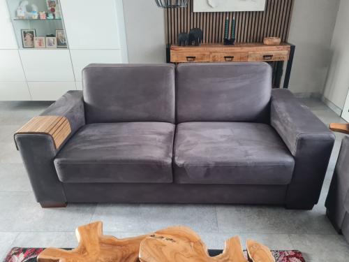 Como Bankstel 2 + 2.5 zits microleder **KOOPJE**