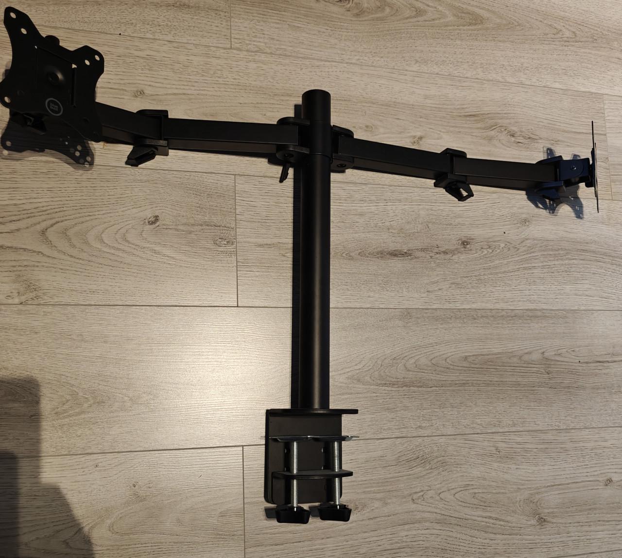 Bluebuilt dubbele monitor arm