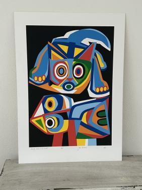 Zeefduk Jac Smolders14 van 25 "Kleurige dieren in de nacht"