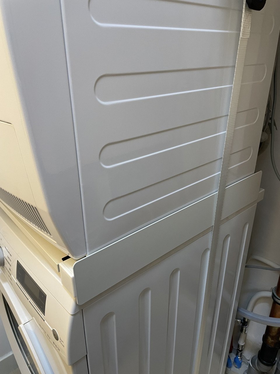Stapelkit, Tussenstuk wasmachine en droger