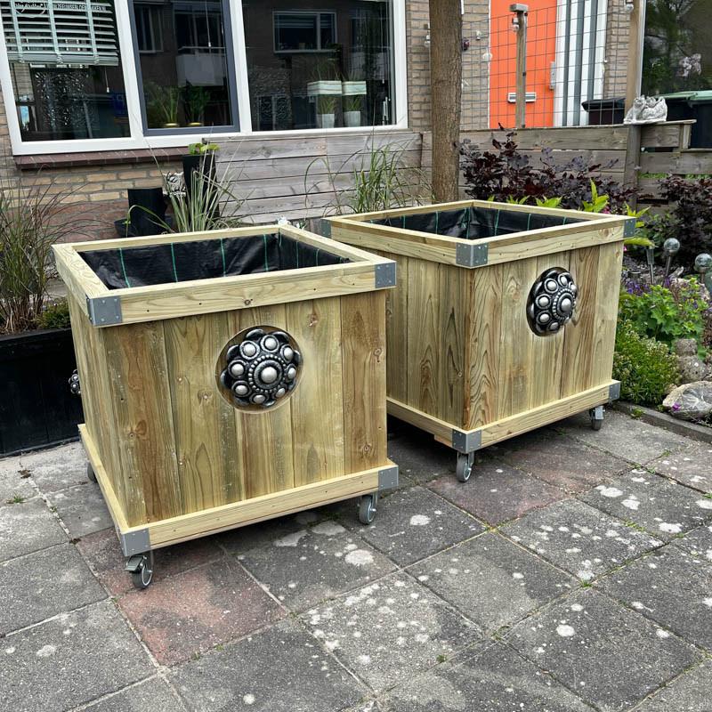 Zeeuwse knop bloembakken projecten ter inspiraties L70 x B70 x H70