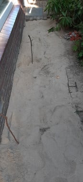Gevraagd hulp bij bestrating tuin